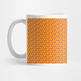 Orange Hexagonal Pattern Mug